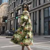 Country Toile Velvet Duster Coat