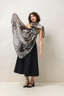 Sunburst Grey Scarf